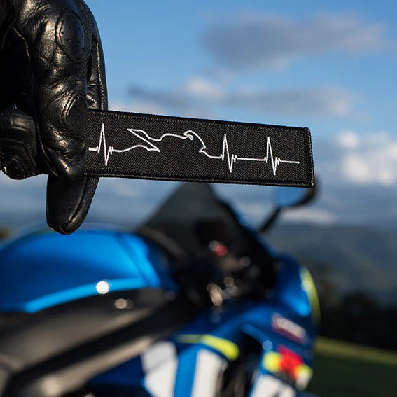 Schlüsselanhänger – Motorrad-Herzschlag