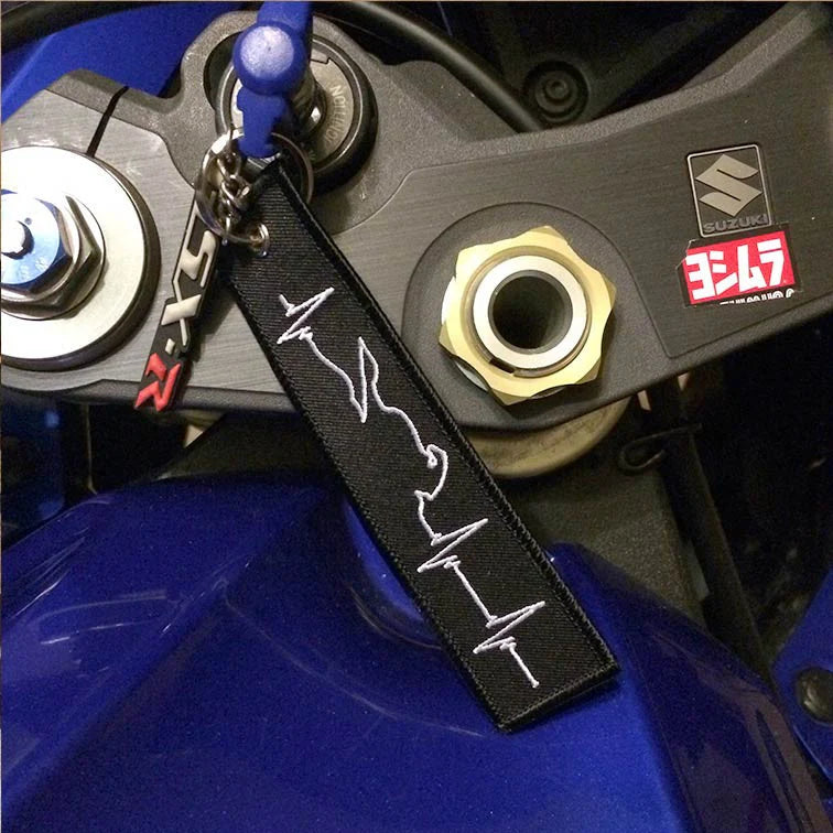 Schlüsselanhänger – Motorrad-Herzschlag