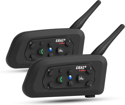 2 x Intercomunicadores Moto - EJEAS V6 Pro (1200m)