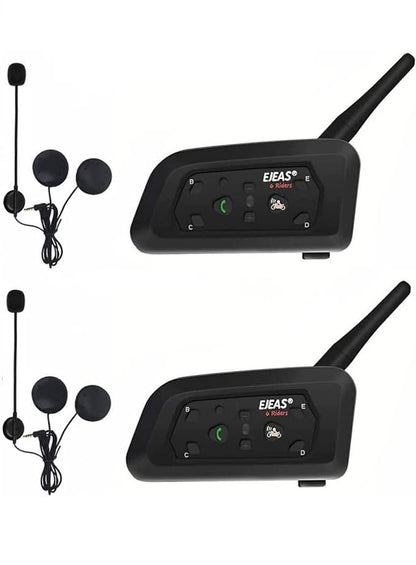 2 x Intercomunicadores Moto - EJEAS V6 Pro (1200m)